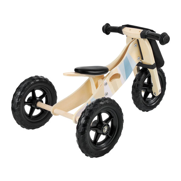Väike puidust jalgratas 2in1 - kolmerattaline ja jooksuratas - HyperMotion  GORDON - vahtplastist rattad hind | kaup24.ee