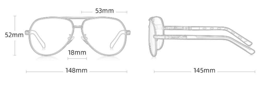 Polariseeritud roostevabast terasest päikeseprillid meestele. hind ja info | Meeste päikeseprillid | kaup24.ee