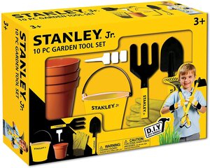 Stanley Jr. Набор садовых инструментов из 10 предметов цена и информация | Игры на открытом воздухе | kaup24.ee