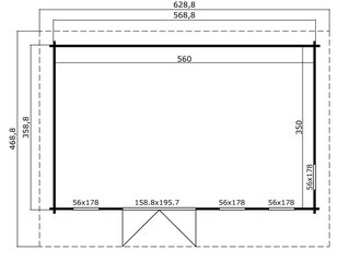 Aiamaja-kodukontor Barbo6 19,6m² hind ja info | Kuurid ja aiamajad | kaup24.ee