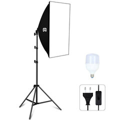 Valguskast Puluz Studio 50 x 70 cm, statiiv, Led pirn 1 tk PU5070EU hind ja info | Fotovalgustuse seadmed | kaup24.ee