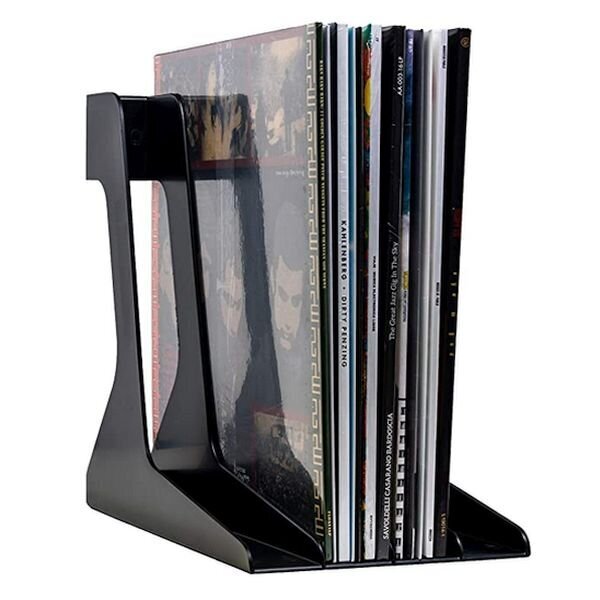 Vinüülplaadihoidja alus, plaadiriiul Audio Anatomy LP Vinyl Record Stand, must цена и информация | Vinüülplaadid, CD, DVD | kaup24.ee