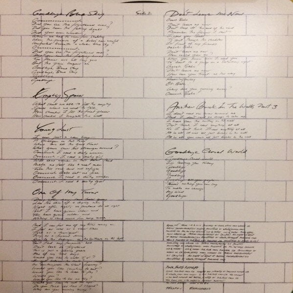 Pink Floyd - The Wall, 2LP, vinüülplaat, 12" vinyl record hind ja info | Vinüülplaadid, CD, DVD | kaup24.ee