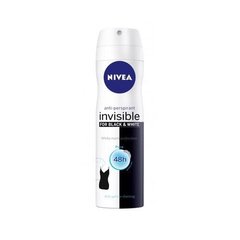 Nivea Invisible For Black & White Pure Antiperspirant 150ml цена и информация | Дезодоранты | kaup24.ee