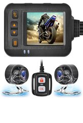 2-дюймовая водонепроницаемая камера мотоцикла 1080P DVR Dash Cam цена и информация | Мотоаксессуары | kaup24.ee