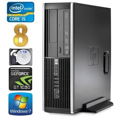 HP 8100 Elite SFF i5-750 8GB 1TB GT1030 2GB DVD Win7Pro [uuendatud] цена и информация | Стационарные компьютеры | kaup24.ee