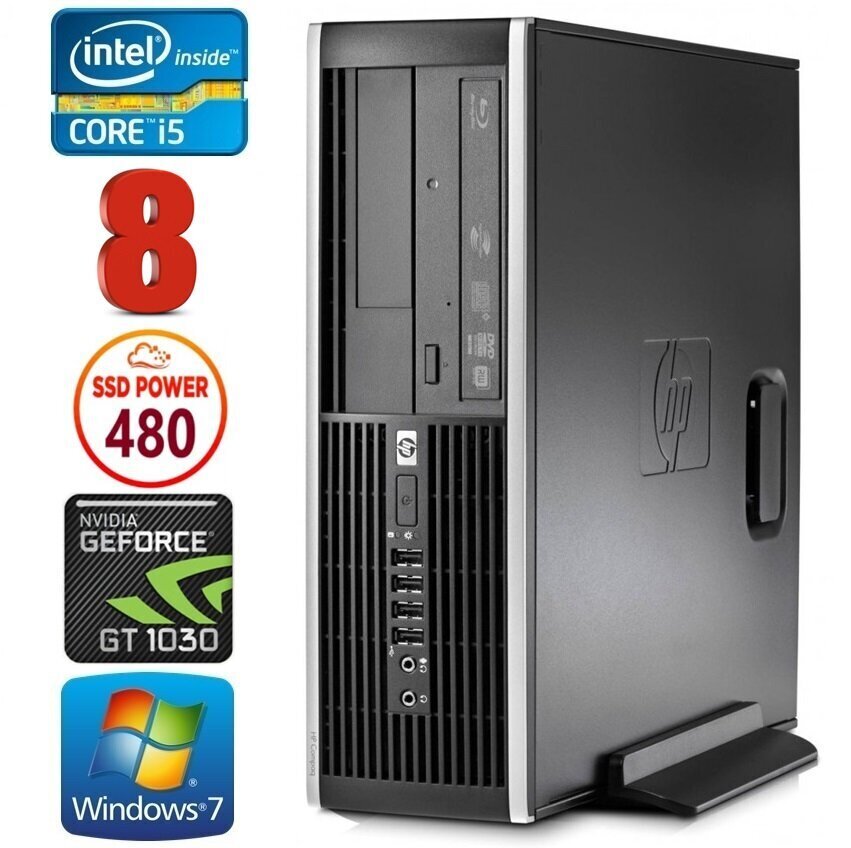 HP 8100 Elite SFF i5-750 8GB 480SSD GT1030 2GB DVD Win7Pro [uuendatud] hind ja info | Lauaarvutid | kaup24.ee
