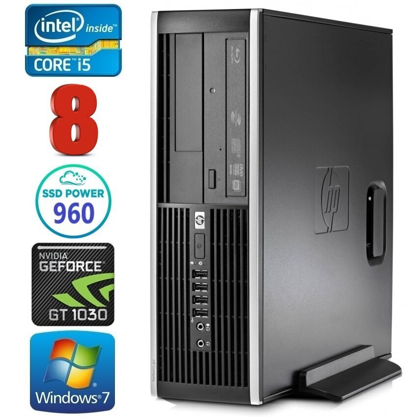 HP 8100 Elite SFF i5-750 8GB 960SSD GT1030 2GB DVD Win7Pro [uuendatud] hind ja info | Lauaarvutid | kaup24.ee