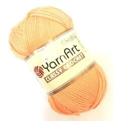 Kudumisniit YarnArt Classy Crochet, oranž 4326 hind ja info | Kudumistarvikud | kaup24.ee