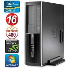 HP 8100 Elite SFF i5-750 16GB 480SSD GT1030 2GB DVD Win7Pro [uuendatud] hind ja info | Lauaarvutid | kaup24.ee