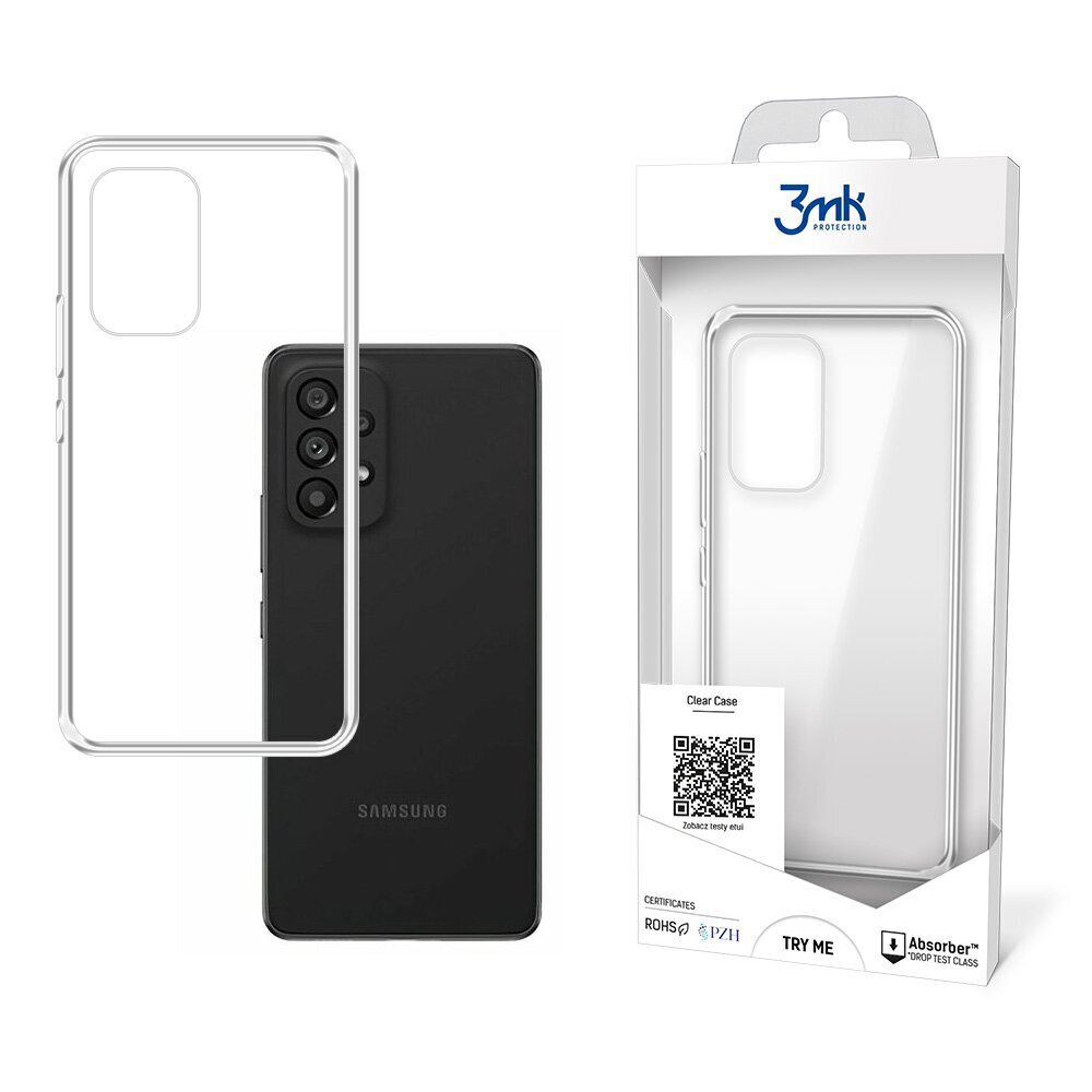 Telefoniümbris 3MK Clear Case 1,2mm Samsung A536 A53 5G цена и информация | Telefoni kaaned, ümbrised | kaup24.ee