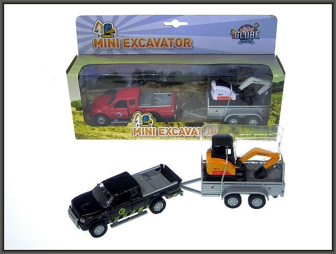 Maastikuauto koos haagise ja ekskavaatoriga hind ja info | Poiste mänguasjad | kaup24.ee
