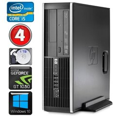HP 8100 Elite SFF i5-750 4GB 1TB GT1030 2GB DVD Win10 [uuendatud] цена и информация | Стационарные компьютеры | kaup24.ee