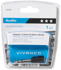 Vivanco adapter 3.5мм - 6.3мм (46066) цена и информация | Адаптеры и USB-hub | kaup24.ee
