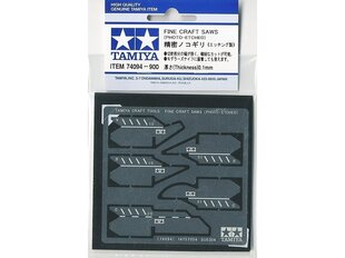 Tamiya - 0,1 mm paksuste õhukeste saelehtede komplekt.(Photo-Etched), 74094 hind ja info | Kunstitarbed, voolimise tarvikud | kaup24.ee