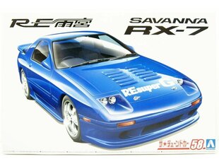 Сборная пластиковая модель Aoshima - Mazda Savanna RE Amemiya FC3S RX-7 '89, 1/24, 06207 цена и информация | Конструкторы и кубики | kaup24.ee