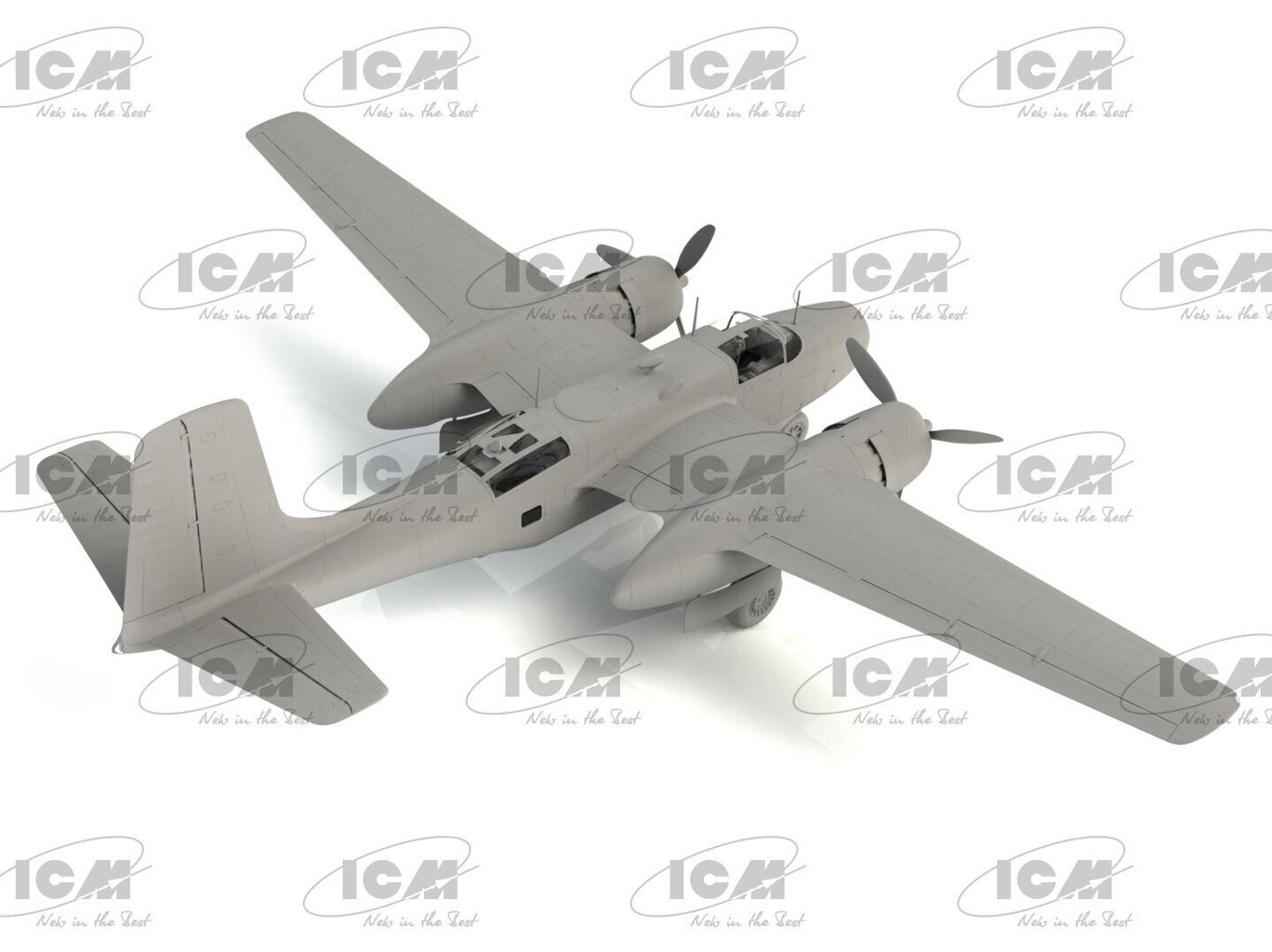 ICM mudelikomplekt - 'Jig Dog' JD-1D Invader US Navy Aircraft, 1/48, 48287 hind ja info | Klotsid ja konstruktorid | kaup24.ee