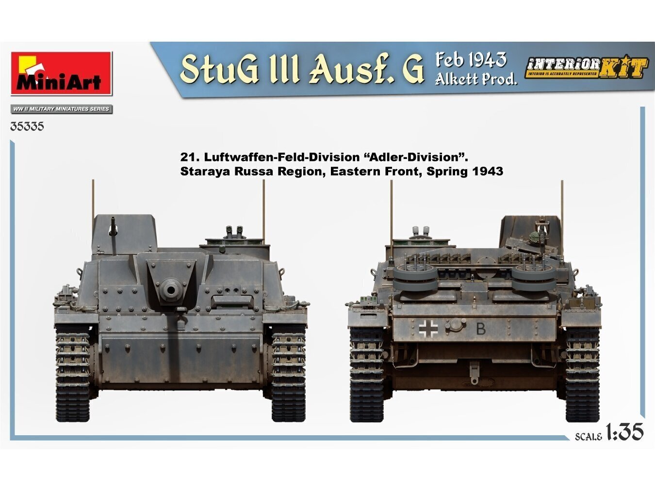 Miniart mudelikomplekt - StuG III Ausf. G Feb 1943 Alkett Prod. - Interior Kit, 1/35, 35335 hind ja info | Klotsid ja konstruktorid | kaup24.ee