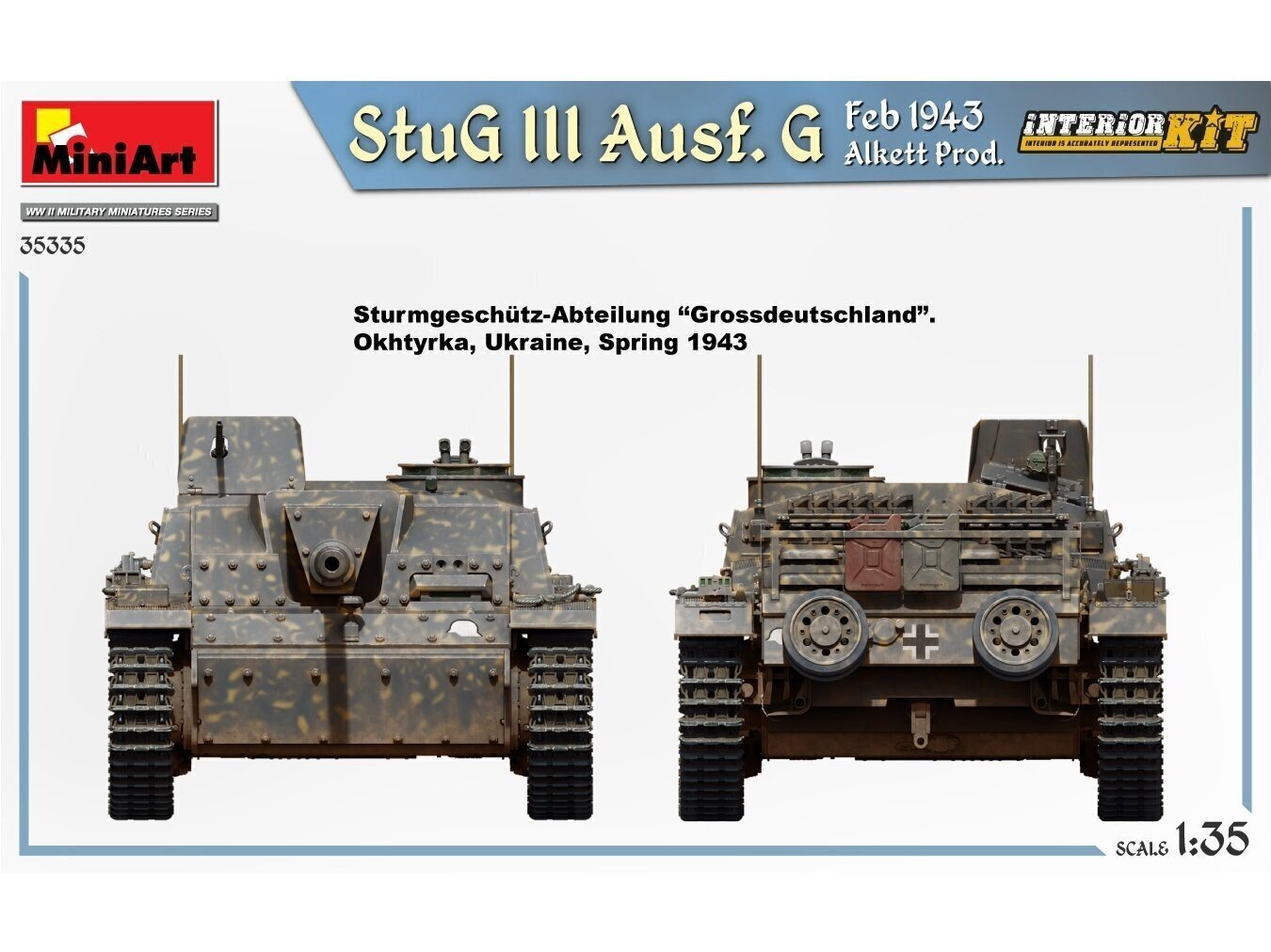 Miniart mudelikomplekt - StuG III Ausf. G Feb 1943 Alkett Prod. - Interior Kit, 1/35, 35335 hind ja info | Klotsid ja konstruktorid | kaup24.ee