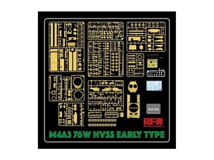 Rye Field Model mudelikomplekt - M4A3 76W HVSS Early Type, 1/35, RFM-5058 hind ja info | Klotsid ja konstruktorid | kaup24.ee