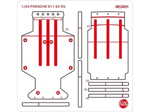 NuNu - Racing Series Porsche 911 SC/RS 1984 Oman Rally Winner Mudeli täienduste komplekt, 1/24, E24011 hind ja info | Klotsid ja konstruktorid | kaup24.ee