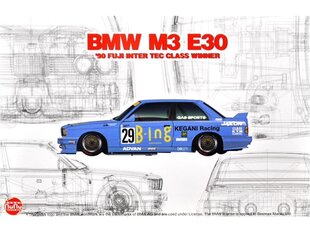 NuNu mudelikomplekt - BMW M3 E30 Gr.A 1990 Inter TEC Class Winner In Fuji Speedway, 1/24. 24019 цена и информация | Конструкторы и кубики | kaup24.ee