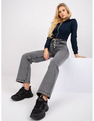темно-серые джинсовые трубки strasbourg цена и информация | Женские тканевые брюки с поясом, синие | kaup24.ee