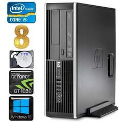 HP 8100 Elite SFF i5-750 8GB 1TB GT1030 2GB DVD Win10 [uuendatud] цена и информация | Стационарные компьютеры | kaup24.ee