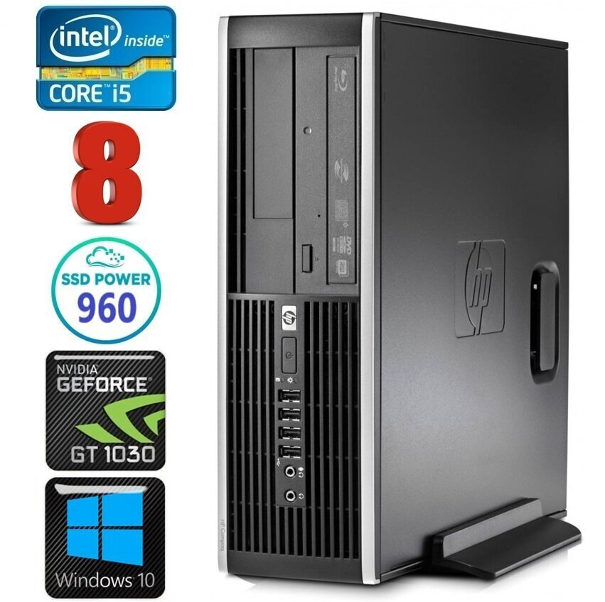 HP 8100 Elite SFF i5-750 8GB 960SSD GT1030 2GB DVD Win10 [uuendatud] цена и информация | Lauaarvutid | kaup24.ee