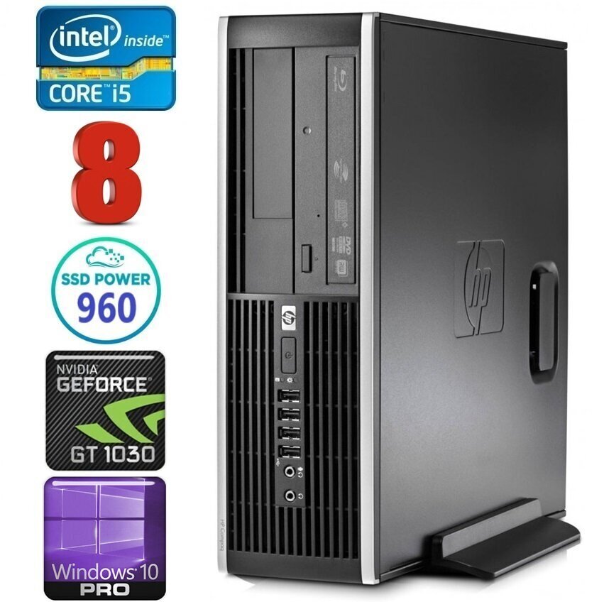 HP 8100 Elite SFF i5-750 8GB 960SSD GT1030 2GB DVD WIN10Pro [refurbished] цена и информация | Lauaarvutid | kaup24.ee