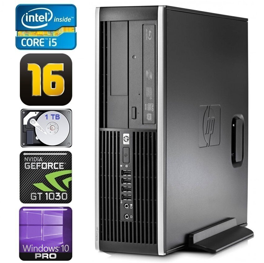 HP 8100 Elite SFF i5-750 16GB 1TB GT1030 2GB DVD WIN10Pro [refurbished] hind ja info | Lauaarvutid | kaup24.ee