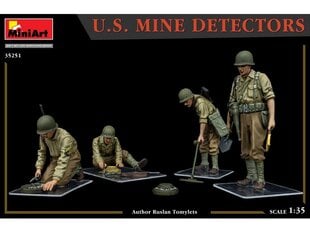 Сборная пластиковая модель Miniart - U.S. Mine Detectors, 1/35, 35251 цена и информация | Конструкторы и кубики | kaup24.ee