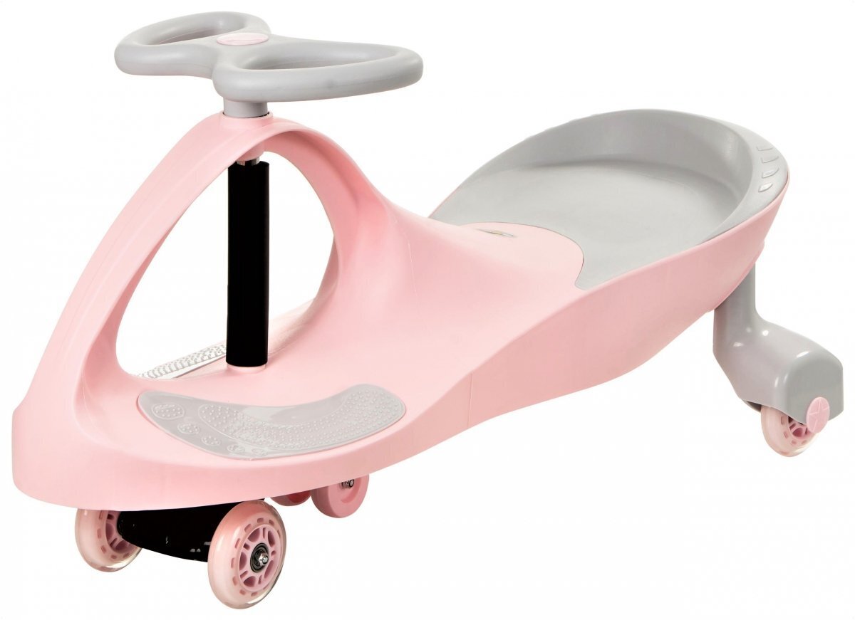 Laste auto TwistCar - pastelne roosa Helendavad rattad! hind ja info | Imikute mänguasjad | kaup24.ee