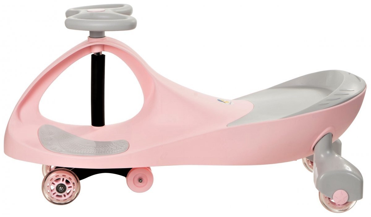 Laste auto TwistCar - pastelne roosa Helendavad rattad! hind ja info | Imikute mänguasjad | kaup24.ee