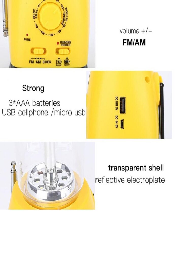 Multifunktsionaalne FM-raadio Solar Dynamo hind ja info | Raadiosaatjad | kaup24.ee