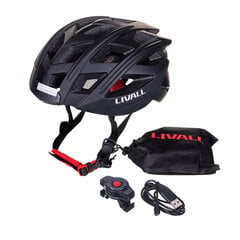 Умный велосипедный шлем Livall BH60SE Neo BT/LED/SOS 55-61 см, черный цена и информация | Шлемы | kaup24.ee