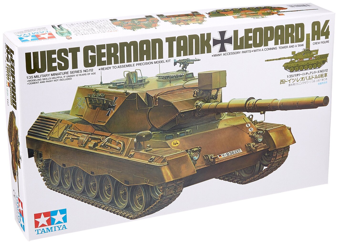 Plastikust kokkupandav mudel Tamiya West German Leopard A4 цена и информация | Klotsid ja konstruktorid | kaup24.ee