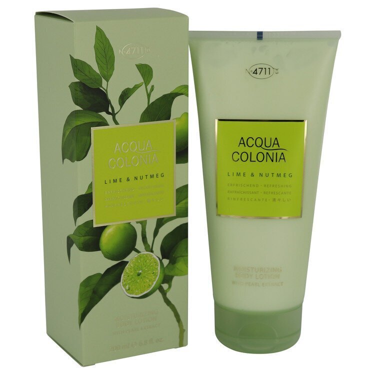 Toitev ihupiim 4711 Acqua Colonia Lime & Nutmeg 200 ml цена и информация | Kehakreemid, losjoonid | kaup24.ee