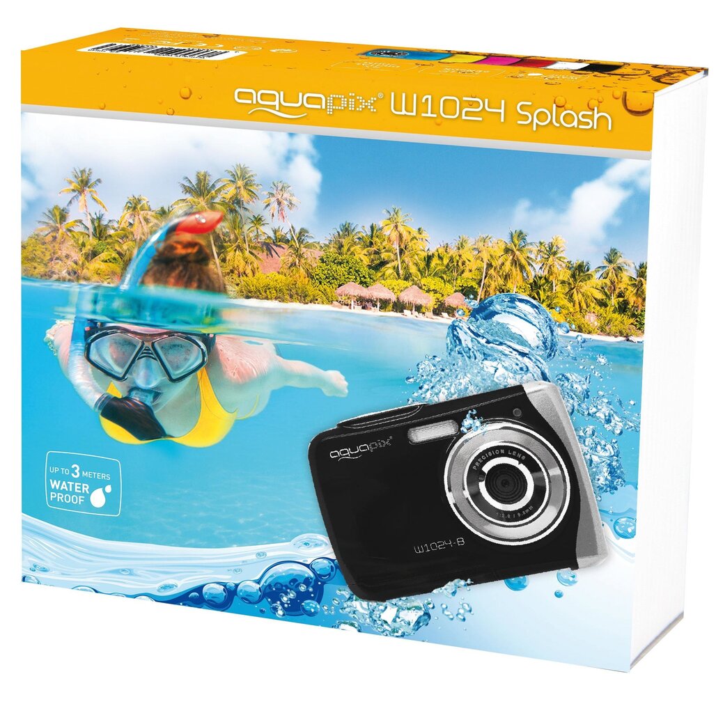 Digitaalne kaamera Easypix AquaPix W1024-B, must цена и информация | Fotoaparaadid | kaup24.ee