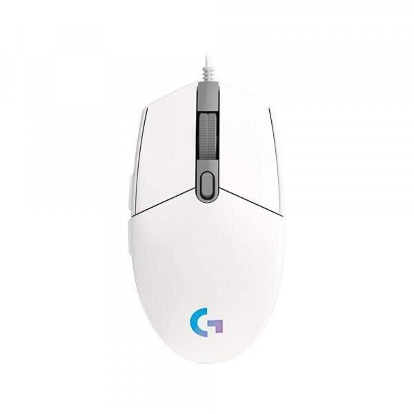 Logitech G203 Lightsync hiir, White hind ja info | Hiired | kaup24.ee