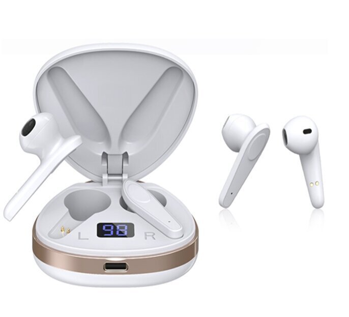 Juhtmevabad kõrvaklapid TWS X19, valged hind ja info | Kõrvaklapid | kaup24.ee