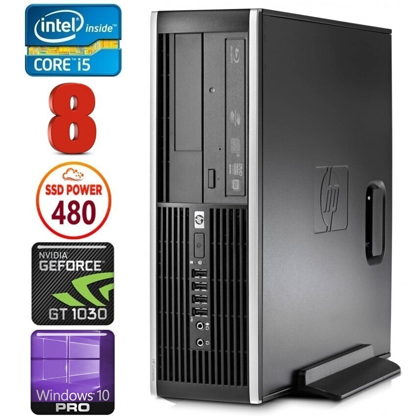 HP 8100 Elite SFF i5-750 8GB 480SSD GT1030 2GB DVD Win10Pro [uuendatud] hind ja info | Lauaarvutid | kaup24.ee