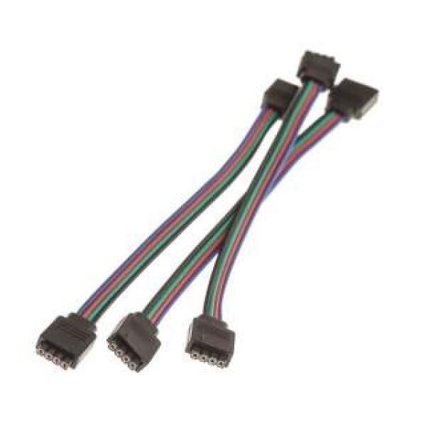 4PIN connection 15 cm RGB + black 4 pcs cables - цена и информация | Kaablid ja juhtmed | kaup24.ee