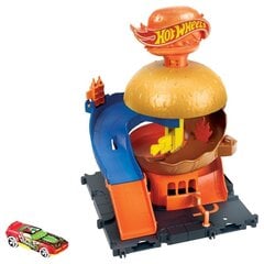 Hot Wheels linna mängukomplekt "Burgeri kohvik" 2022 цена и информация | Игрушки для мальчиков | kaup24.ee