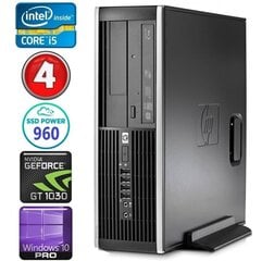 Стационарный компьютер HP 8100 Elite SFF i5-750 4GB 960SSD GT1030 2GB DVD WIN10Pro [refurbished] цена и информация | Стационарные компьютеры | kaup24.ee