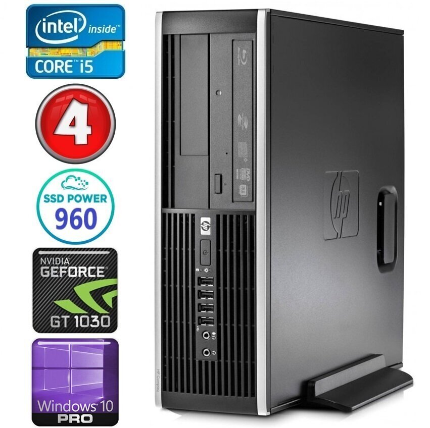 HP 8100 Elite SFF i5-750 4GB 960SSD GT1030 2GB DVD Win10Pro [uuendatud] hind ja info | Lauaarvutid | kaup24.ee