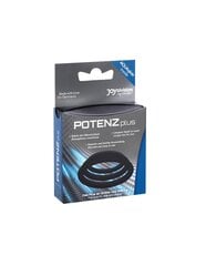 POTENZDUO POTENZPLUS MUST, KOMPLEKT 3 (S, M, L) hind ja info | BDSM ja fetish | kaup24.ee