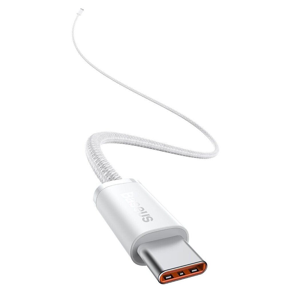 Cable Usb-C to Usb-C Baseus, 100W, 1 m (white) цена и информация | Mobiiltelefonide kaablid | kaup24.ee