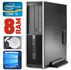Стационарный компьютер HP 8100 Elite SFF i5-750 8GB 250GB NVS295 DVD WIN10 [refurbished] цена и информация | Стационарные компьютеры | kaup24.ee
