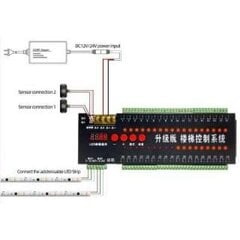 Stair lighting control system - 36CH - hind ja info | Lülitid ja pistikupesad | kaup24.ee